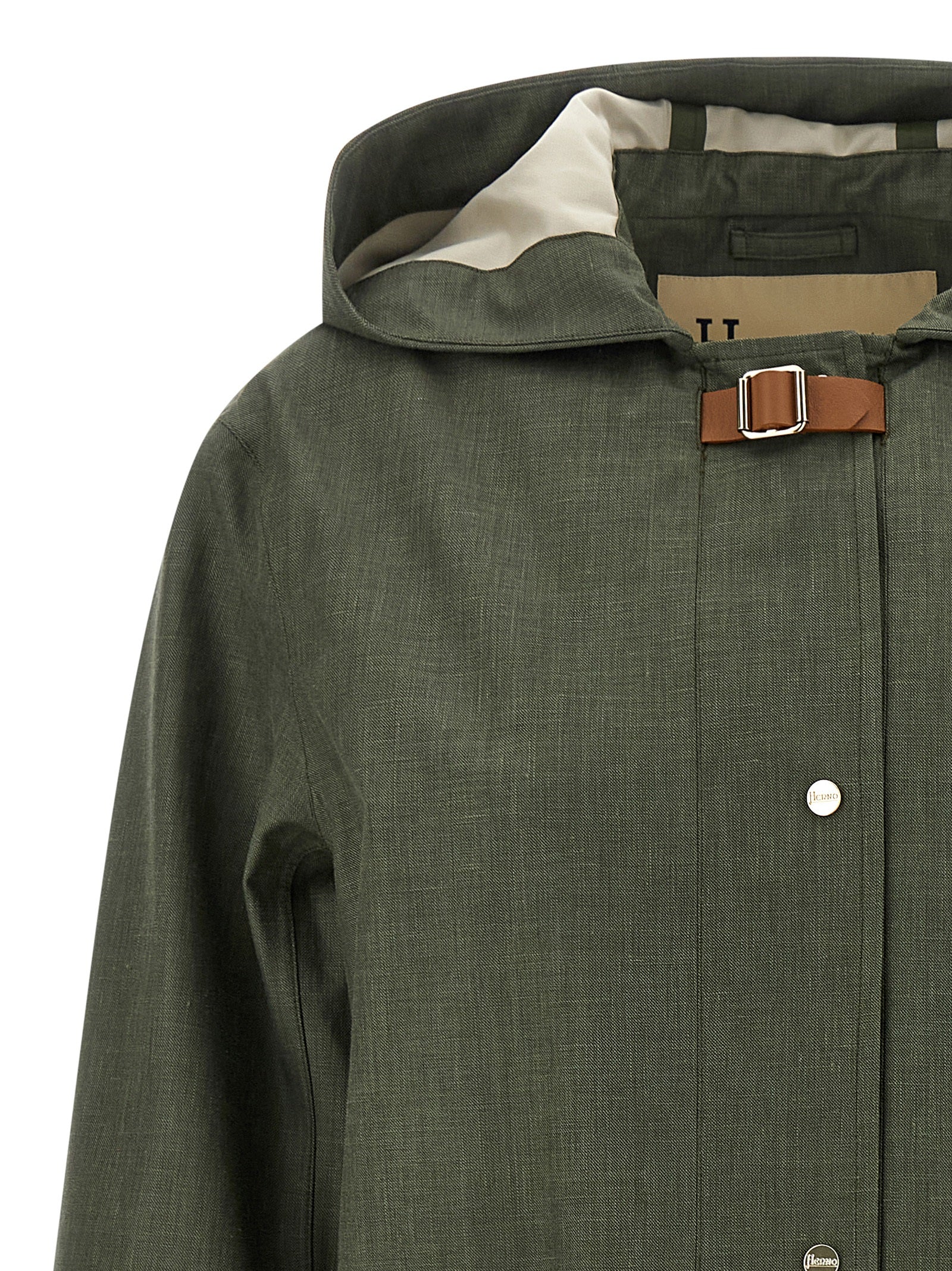 Herno Women Linen Raincoat