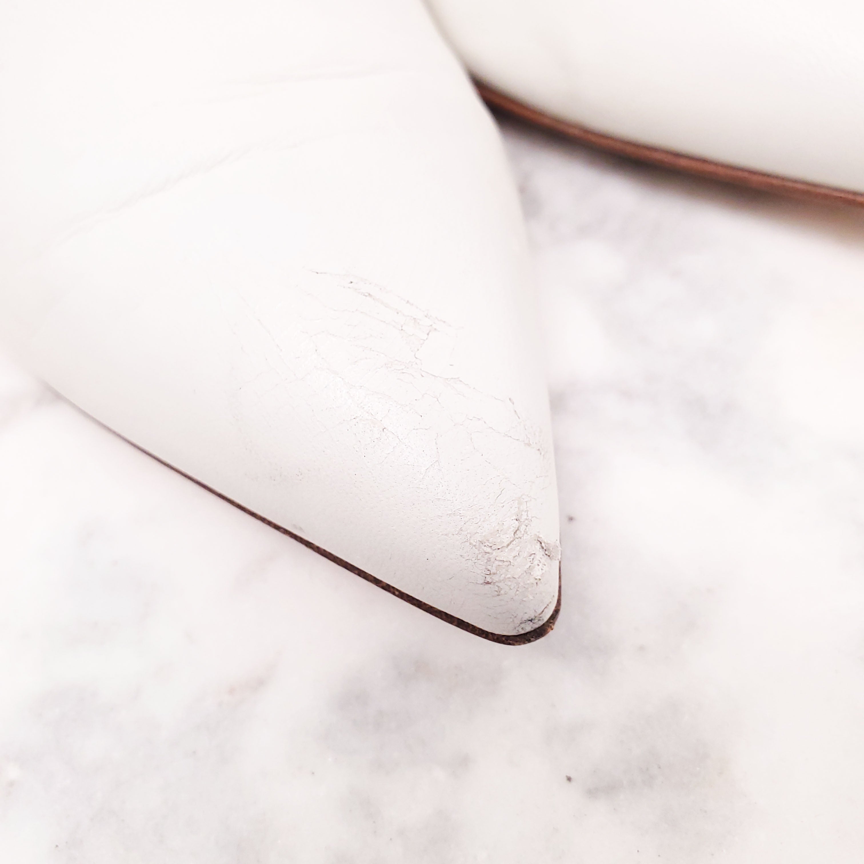 GIANVITO ROSSI CREAM LEATHER BOOTS - SIZE 37.5