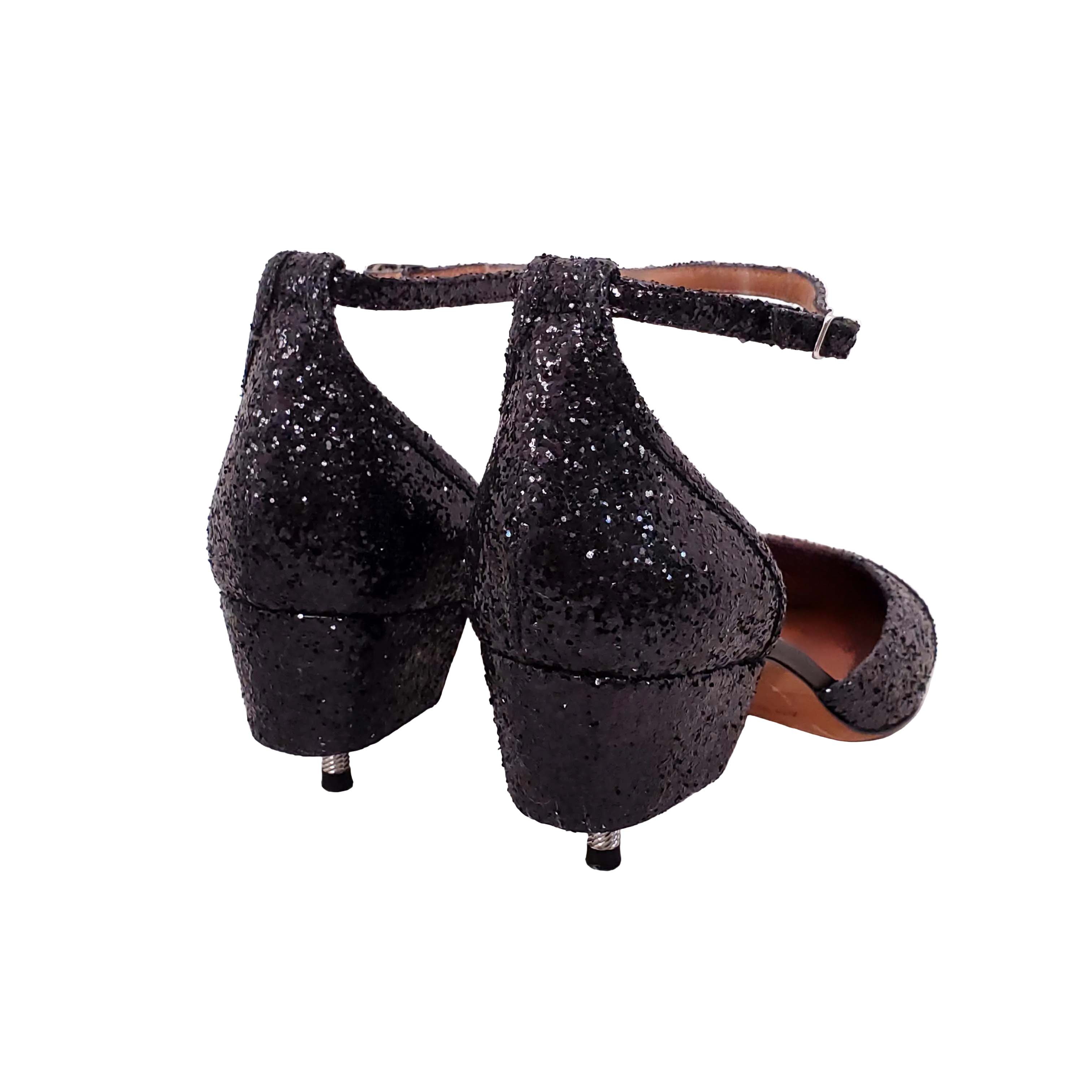 GIVENCHY SPARKLE KITTEN HEELS - SIZE 38