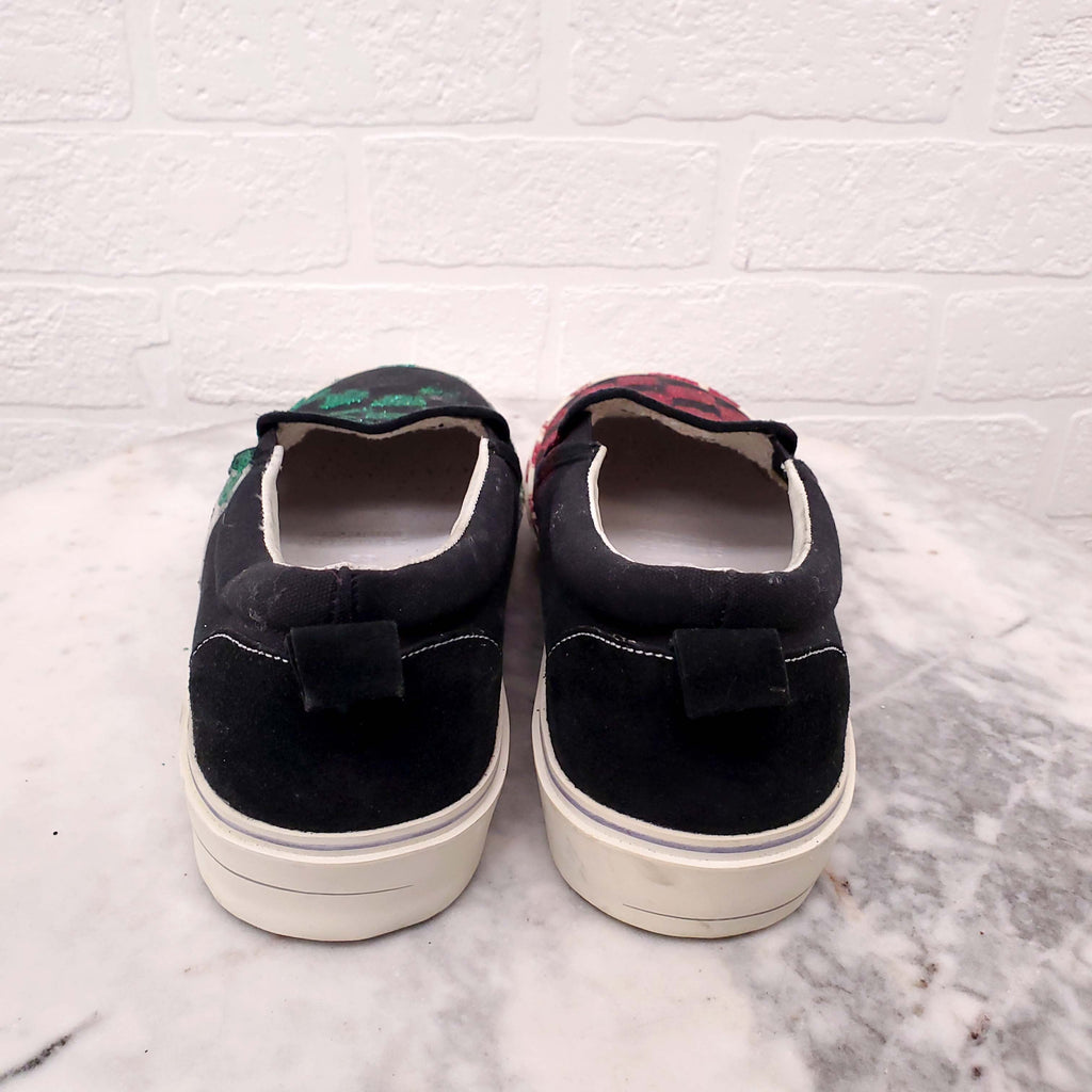 GOLDEN GOOSE RED AND GREEN HANAMI SNEAKERS - SIZE 39
