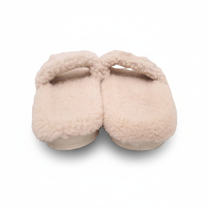 GOLDEN GOOSE SHEARLING SLIDES - SIZE 39