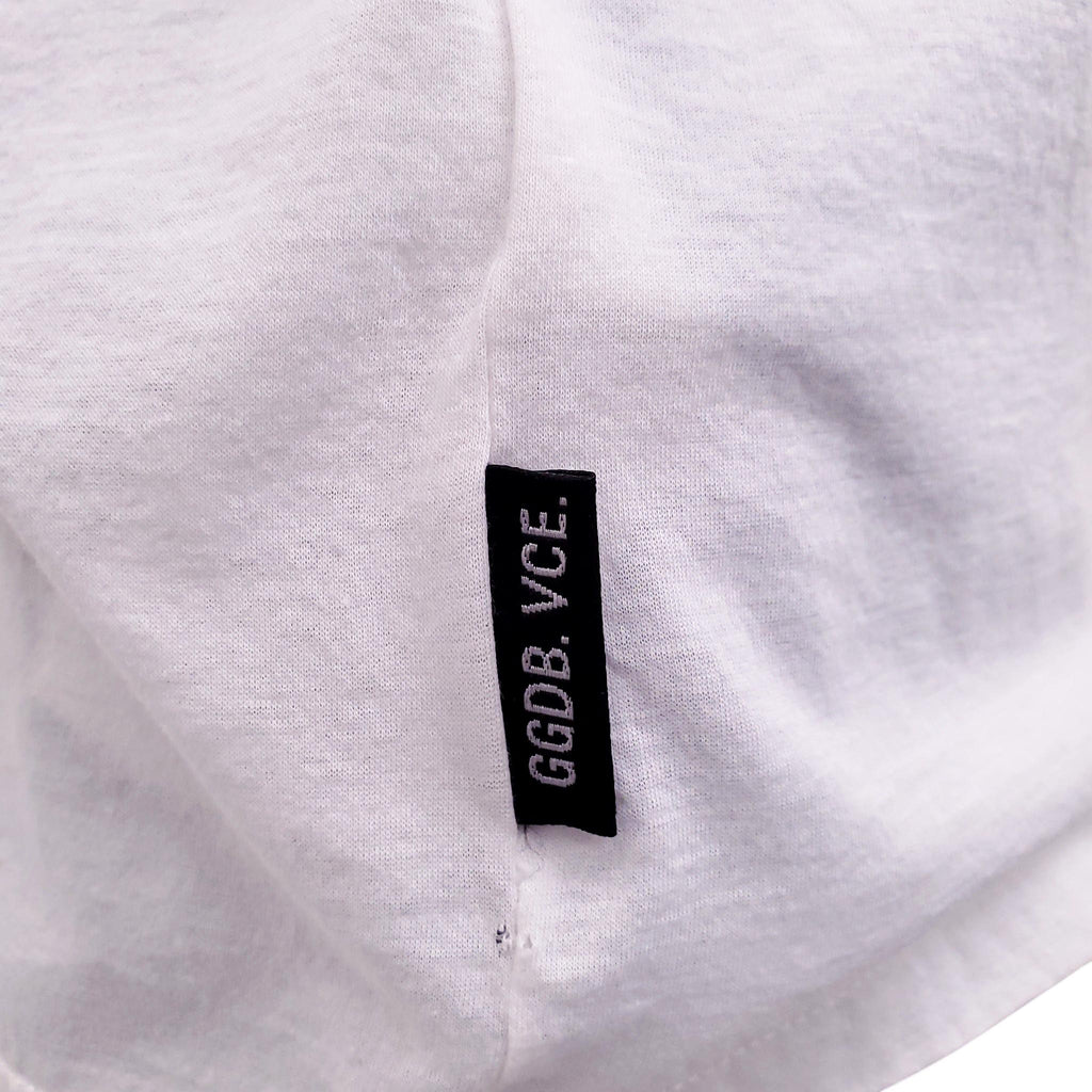 GOLDEN GOOSE WHITE LOGO T-SHIRT - SIZE M