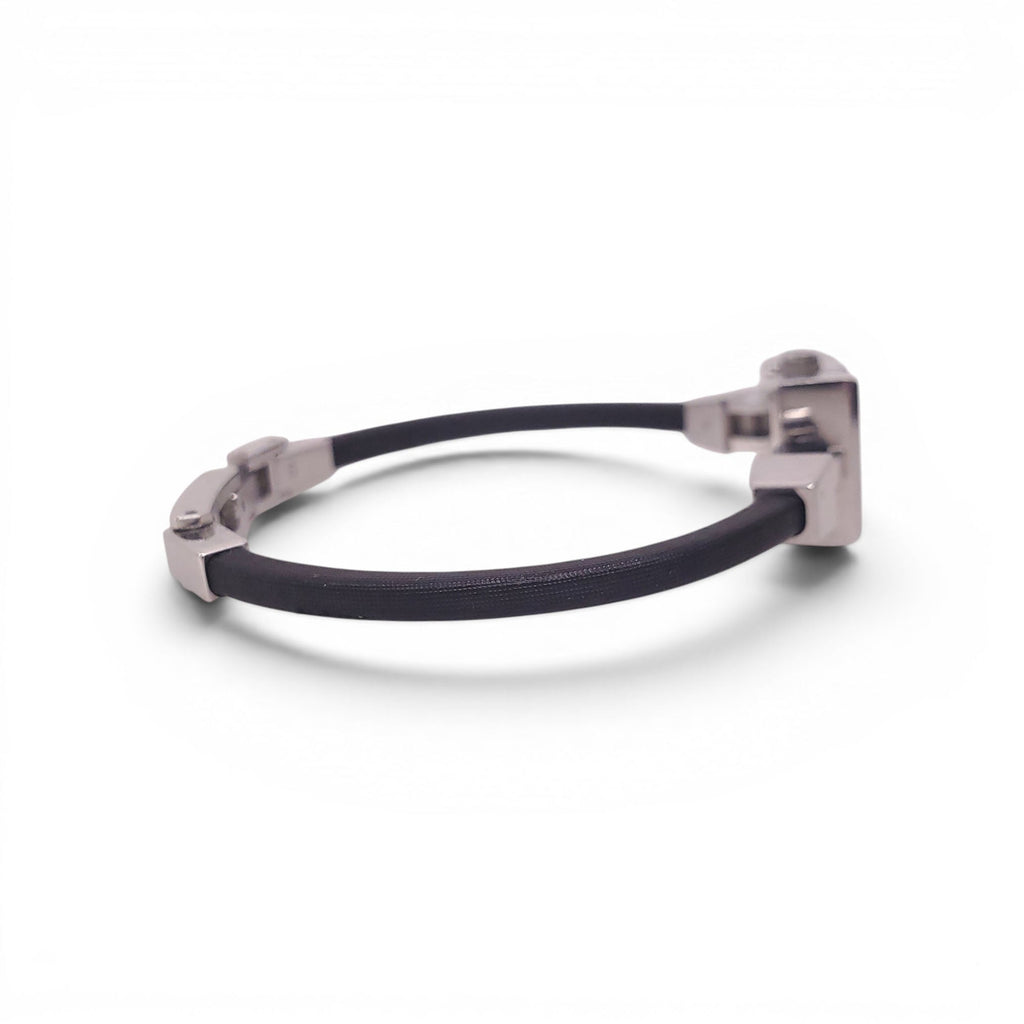 GUCCI BLACK THIN BAND GG LOGO WATCH