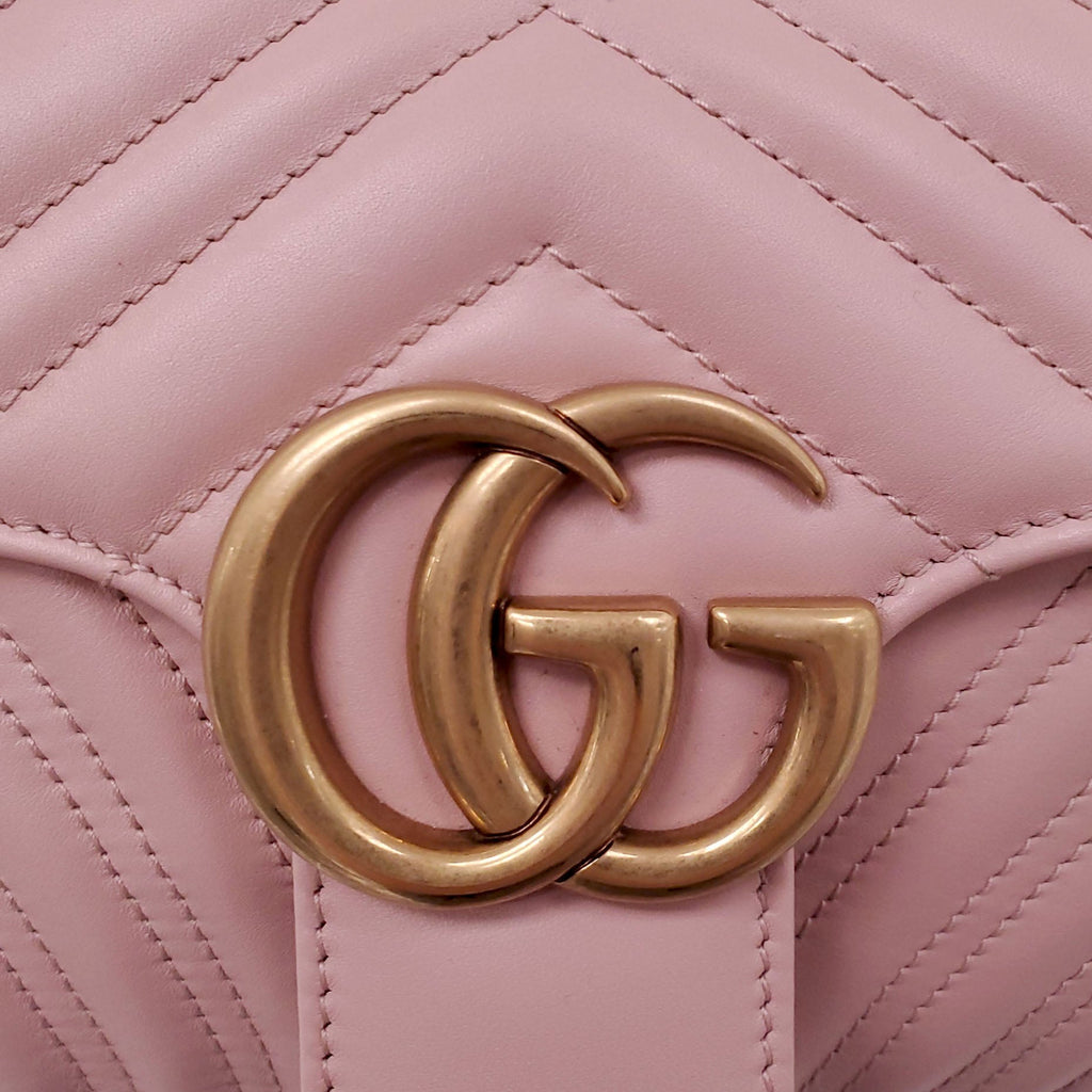 GUCCI BLUSH PINK GG MARMONT BAG