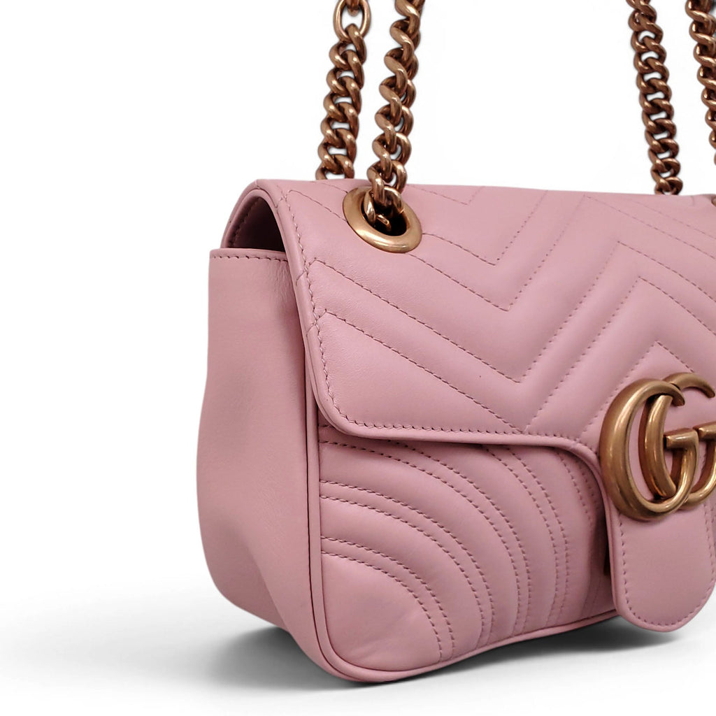GUCCI BLUSH PINK GG MARMONT BAG