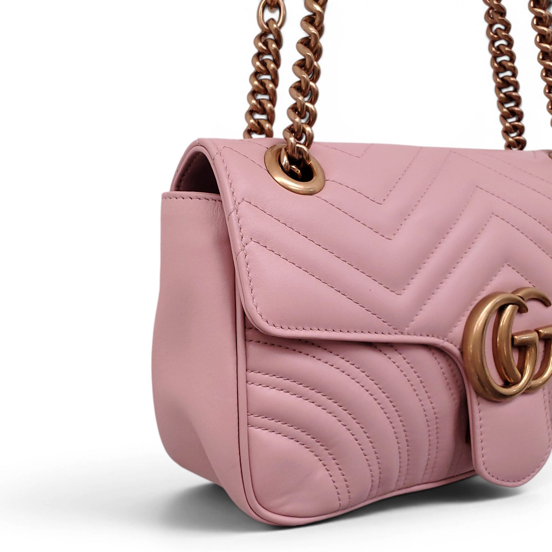 GUCCI BLUSH PINK GG MARMONT BAG