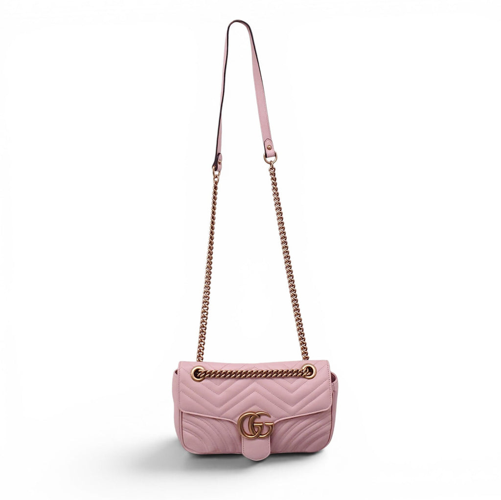 GUCCI BLUSH PINK GG MARMONT BAG