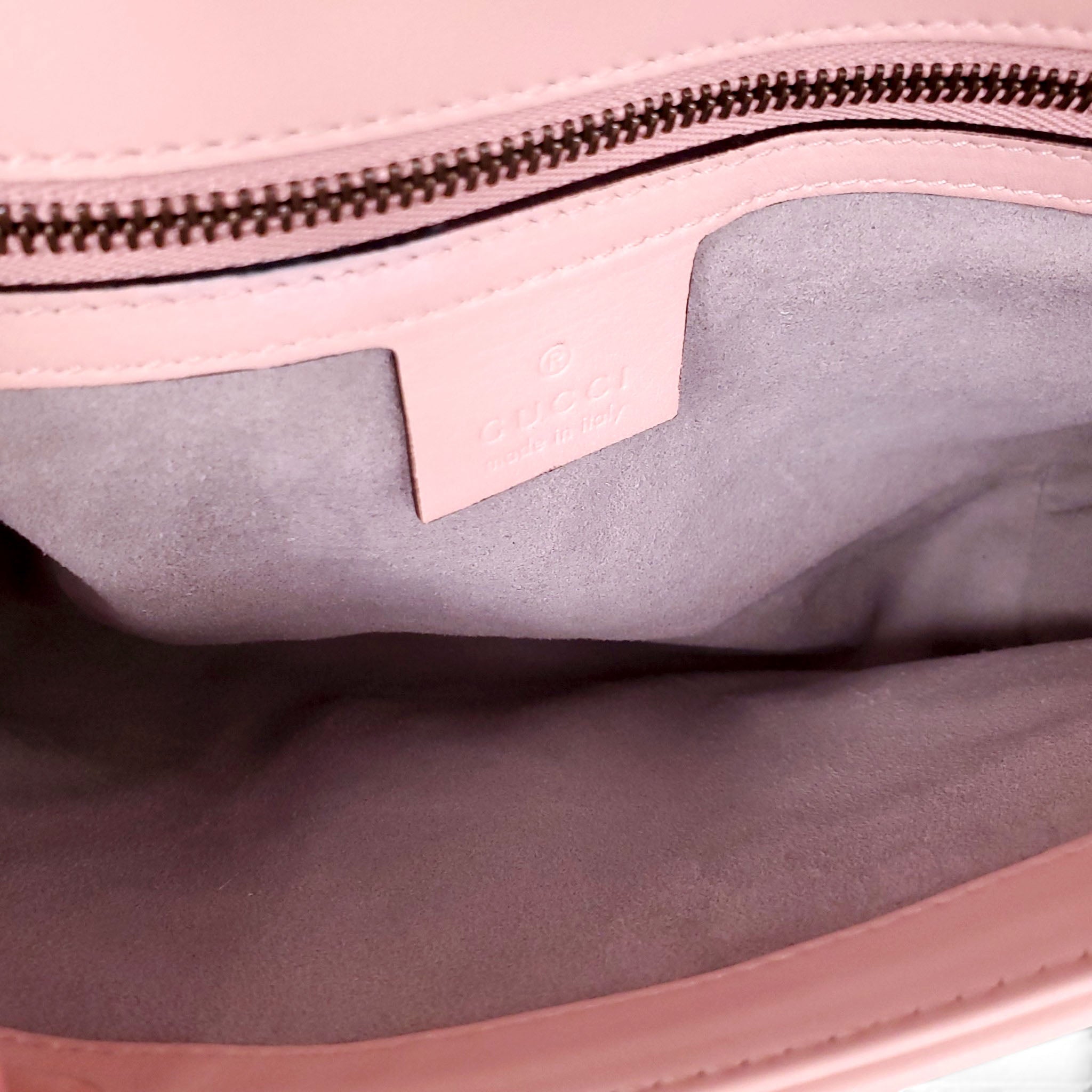 GUCCI BLUSH PINK GG MARMONT BAG