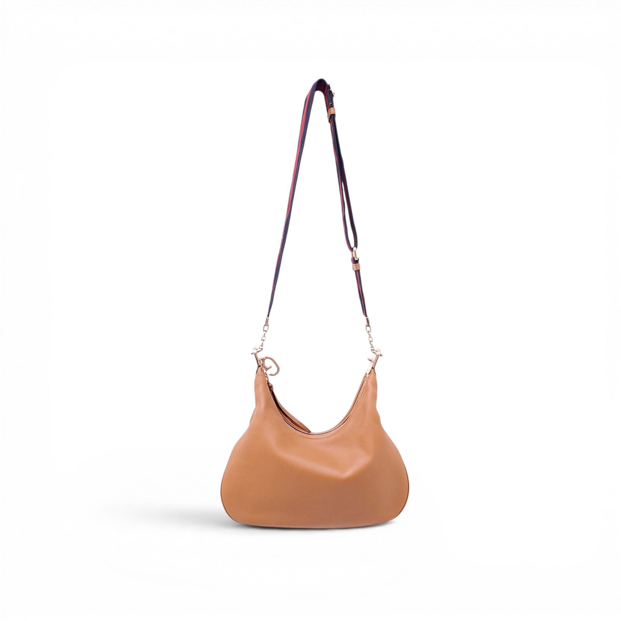 GUCCI CARAMEL ATTACHE SMALL LEATHER SHOULDER BAG