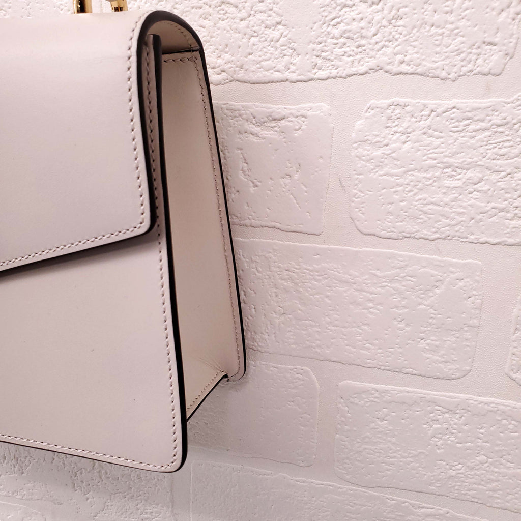 GUCCI CREAM LEATHER SYLVIE BAG