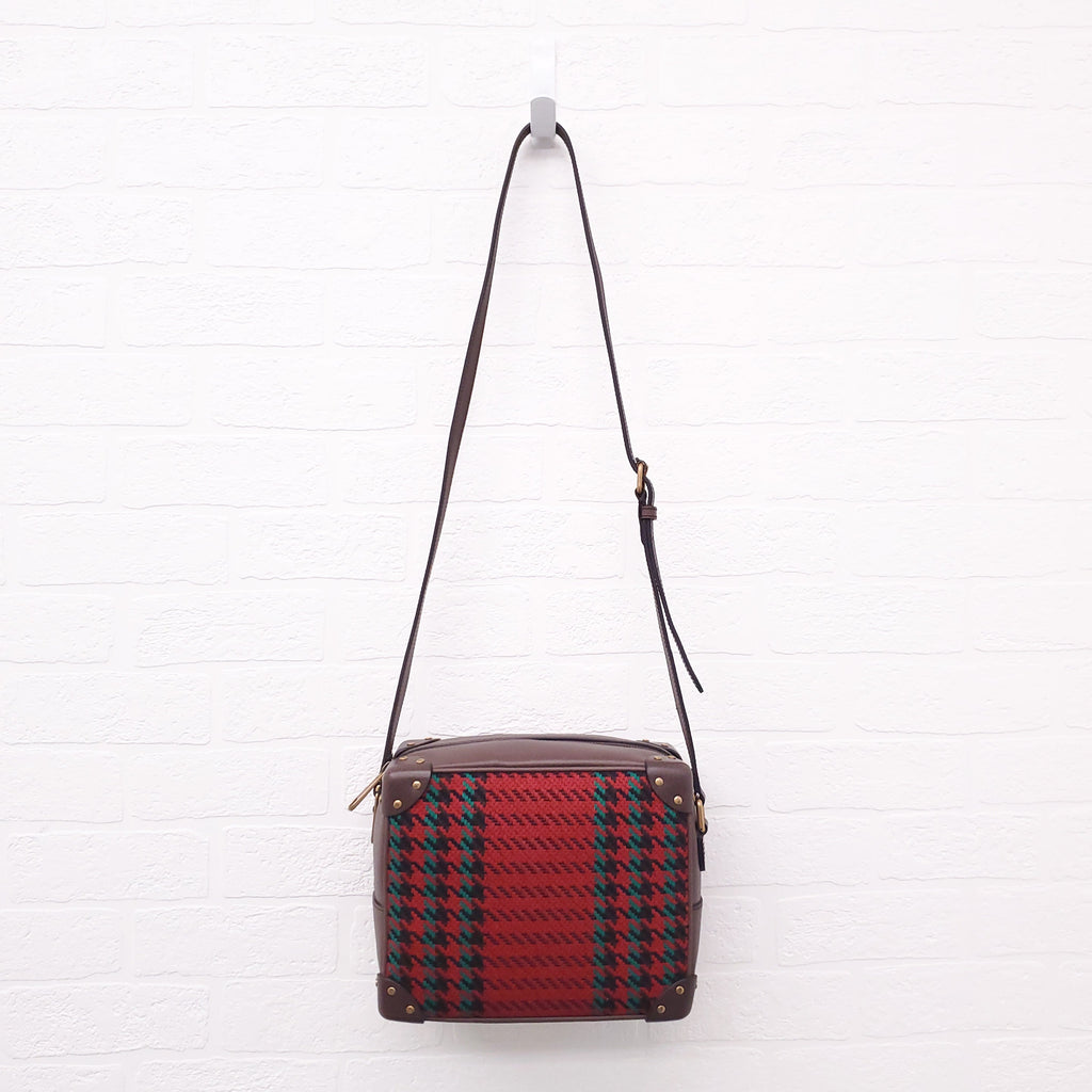 GUCCI HOUNDSTOOTH SOFT TRUNK BAG