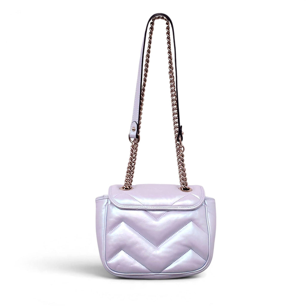 GUCCI IRIDESCENT GG MARMONT MINI SHOULDER BAG