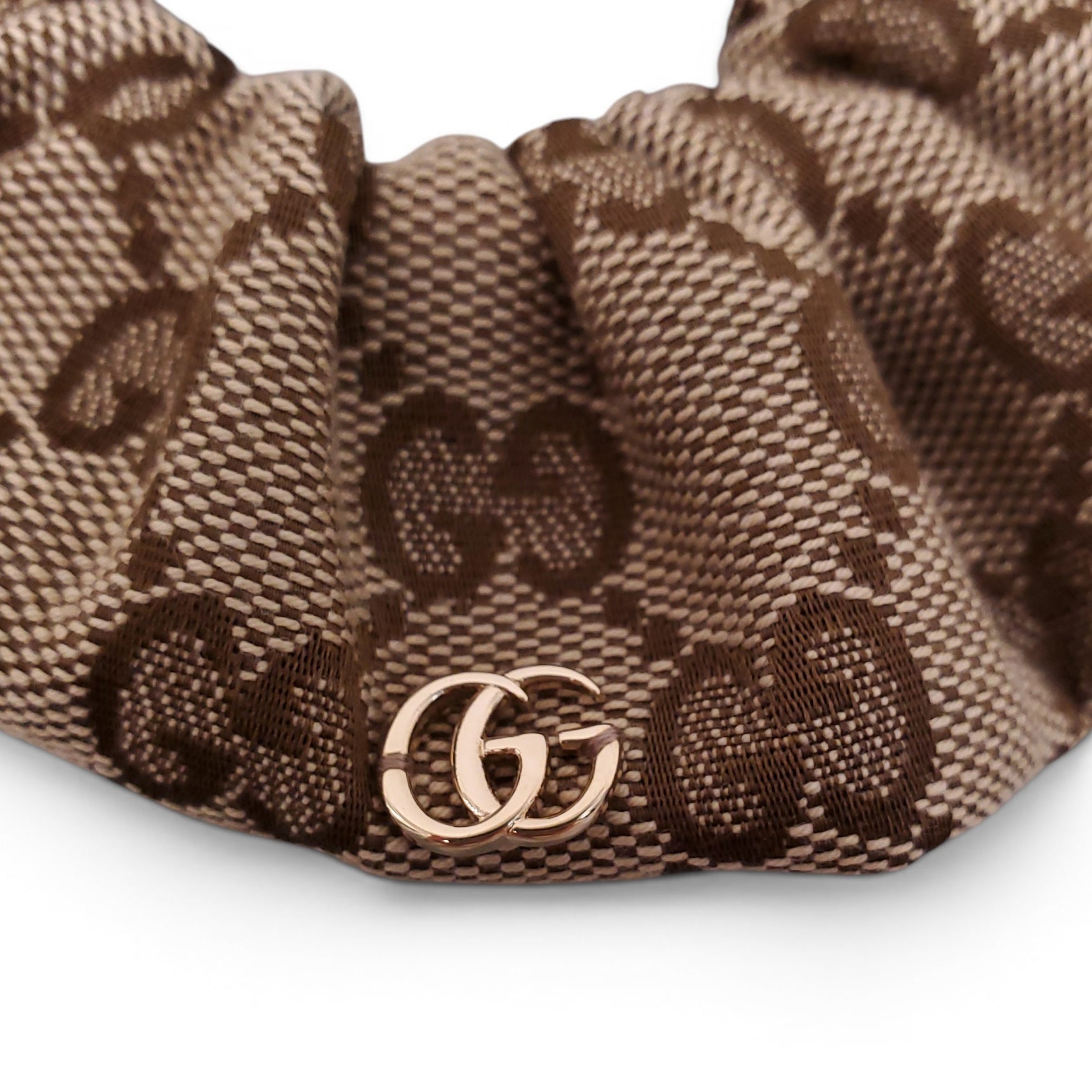GUCCI LOGO MONOGRAM SCRUNCHIE
