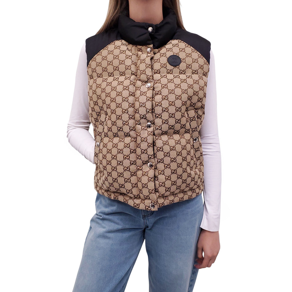 GUCCI MONOGRAM LOGO VEST - SIZE 36