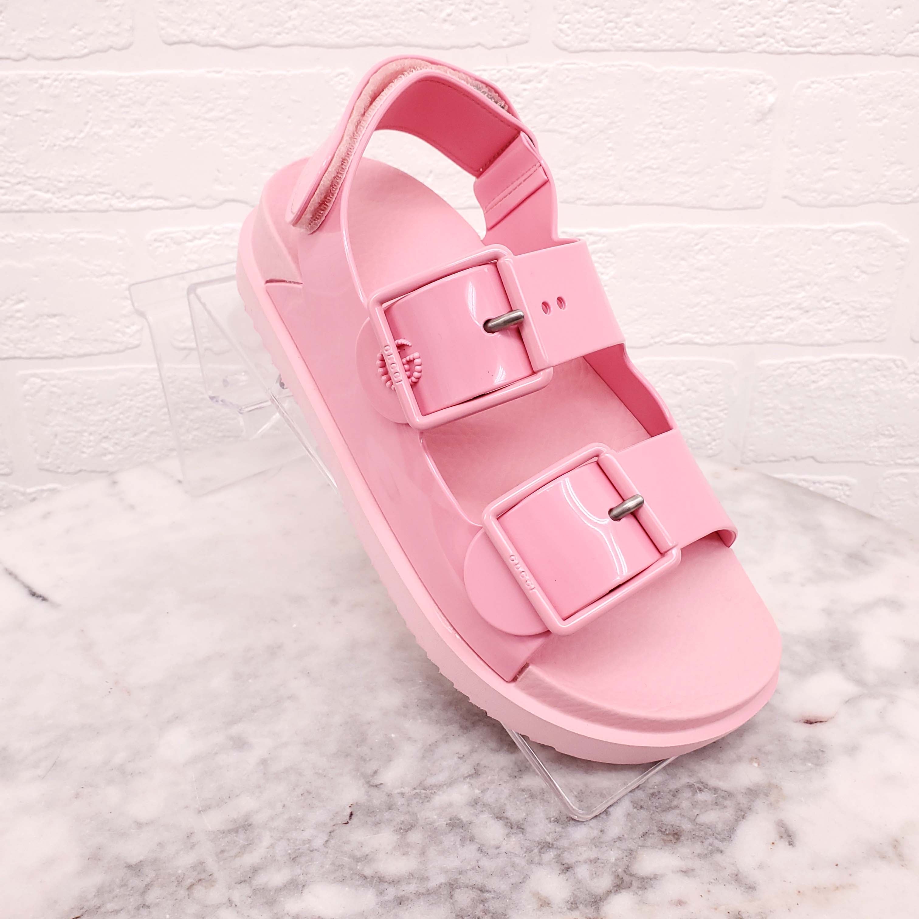 GUCCI PINK SANDALS - SIZE 34
