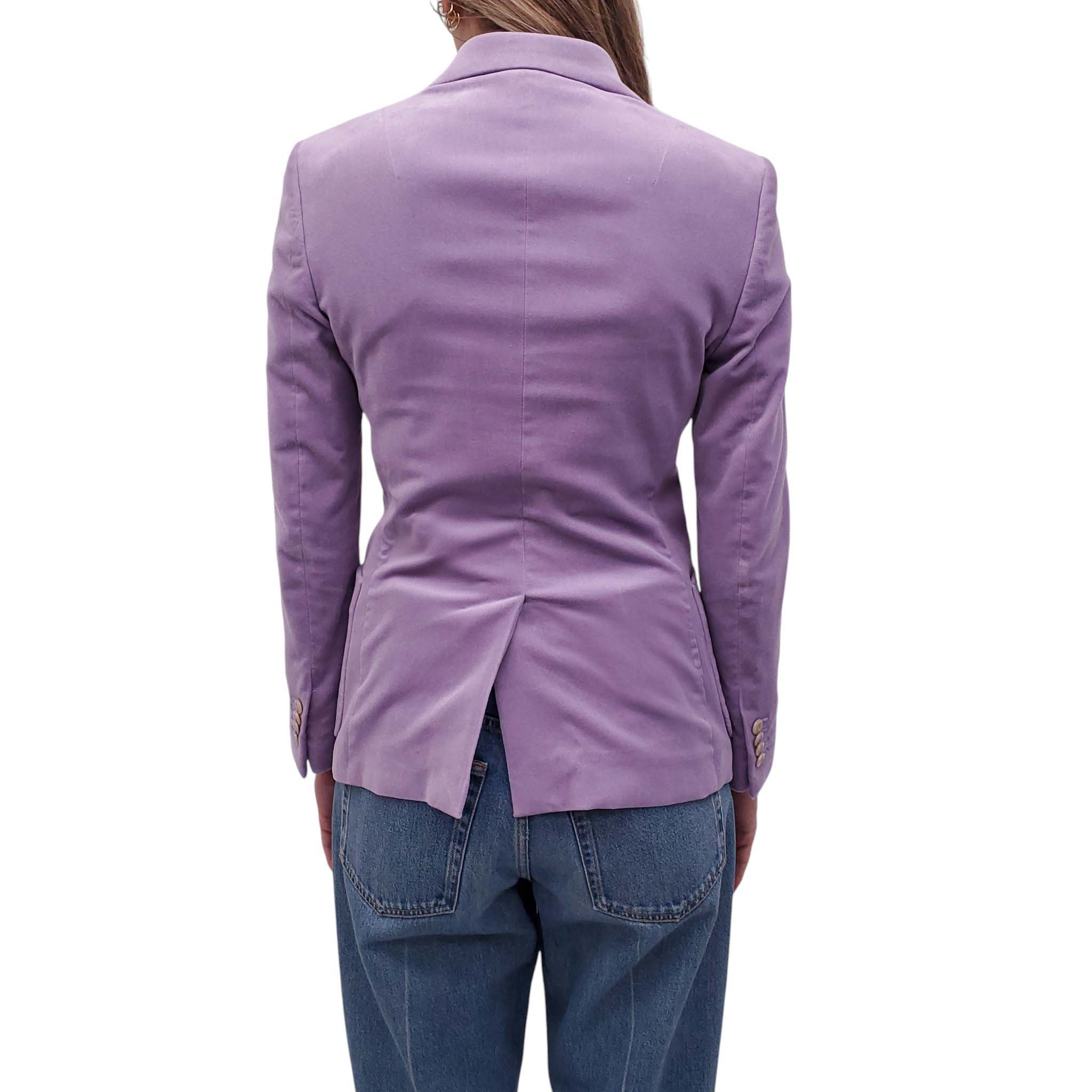 GUCCI PURPLE VELVET BLAZER - SIZE 38