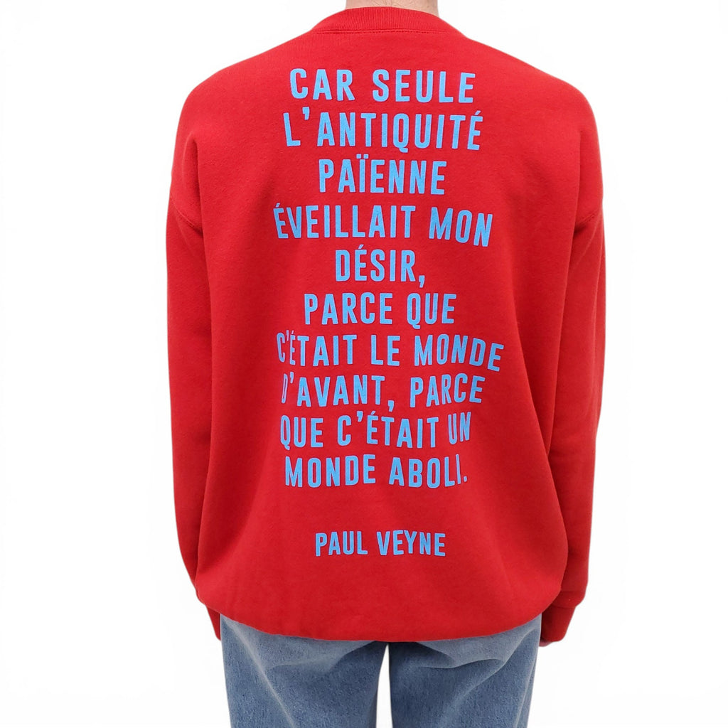 GUCCI RED GRAPHIC SWEATSHIRT - SIZE L