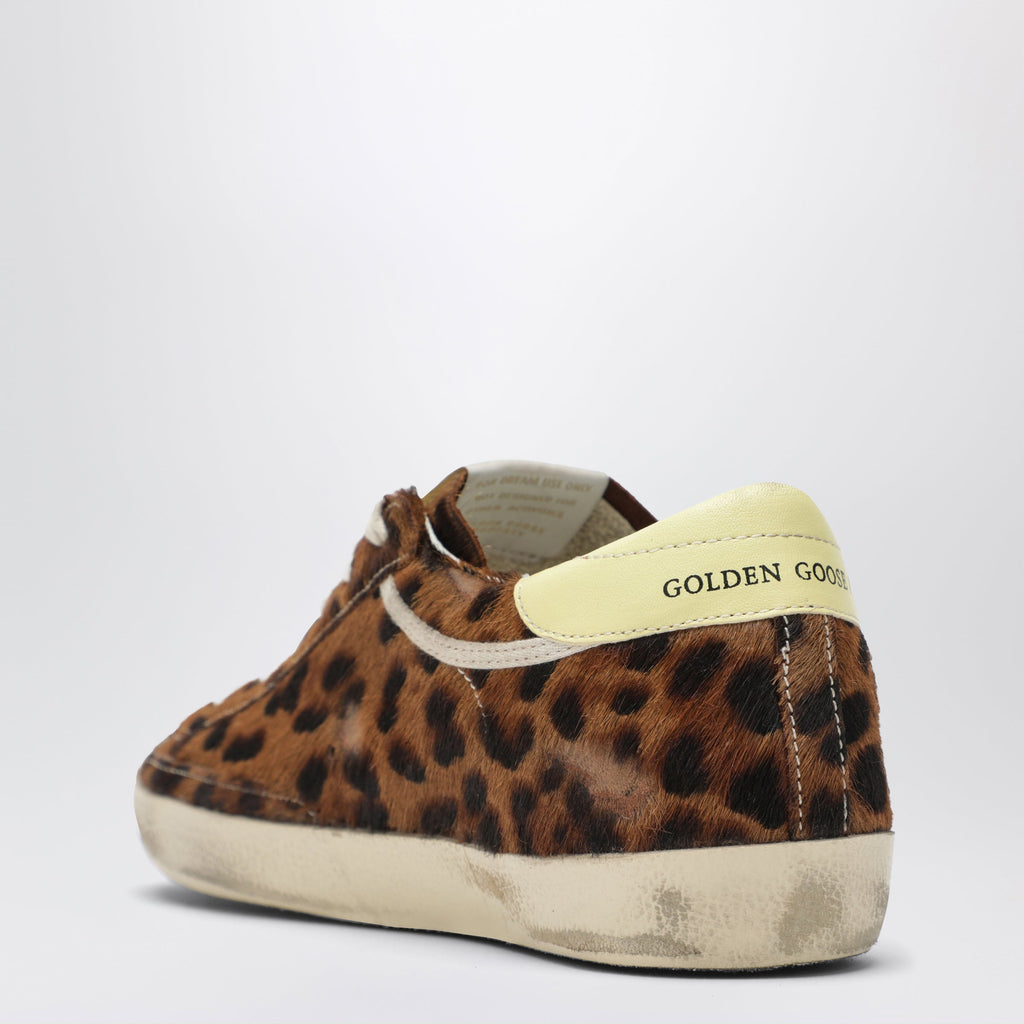 Golden Goose Super-Star Sneakers In Leopard-Print Pony Hair Women