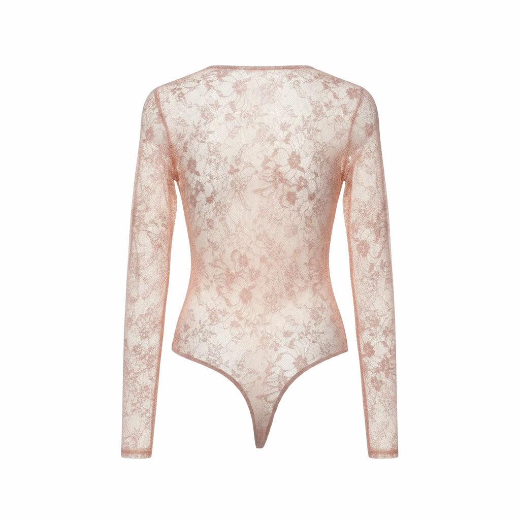RÊVE RICHE NUDE LACE BODYSUIT - SIZE 34