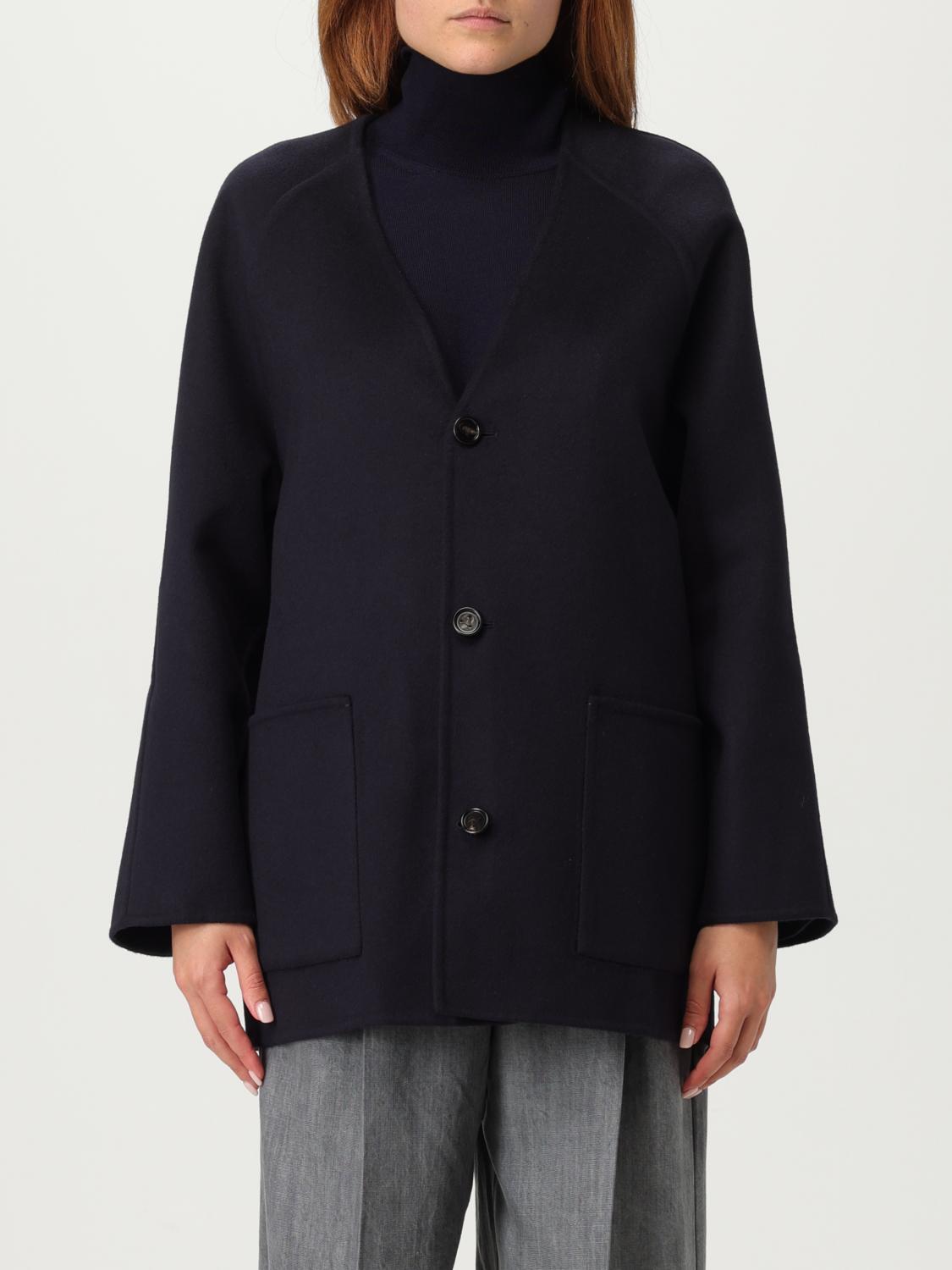 Bottega Veneta Coat Woman Blue