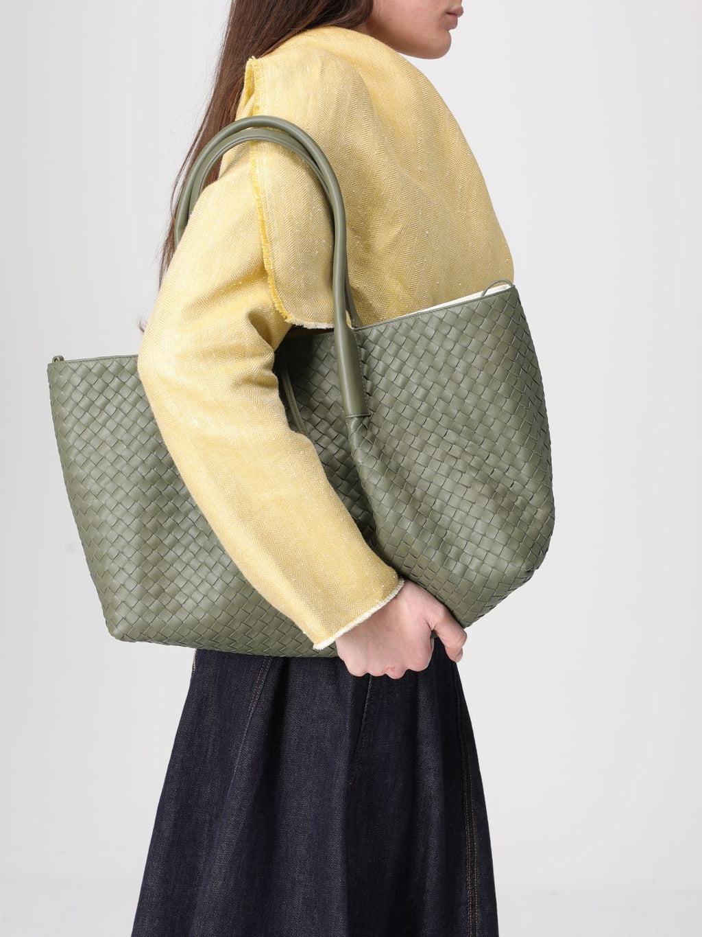 Bottega Veneta Tote Bag Woman Beige