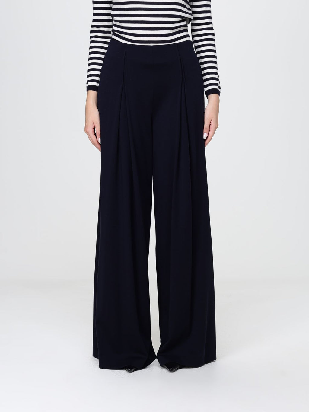 Max Mara Pants Woman Navy