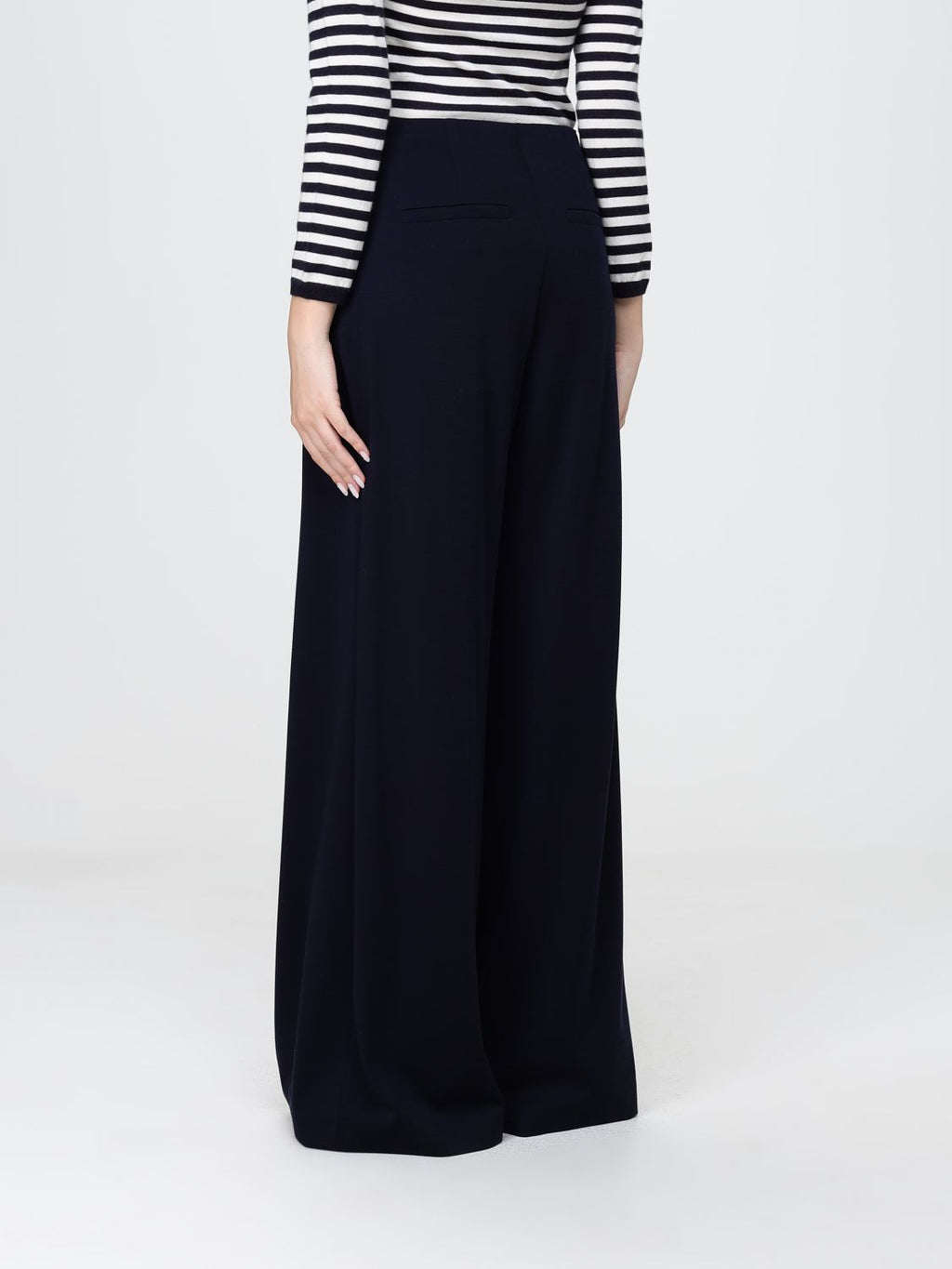 Max Mara Pants Woman Navy