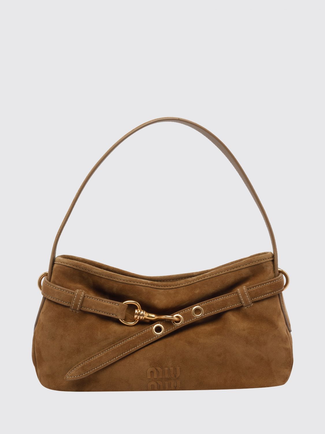 Miu Miu Shoulder Bag Woman Camel