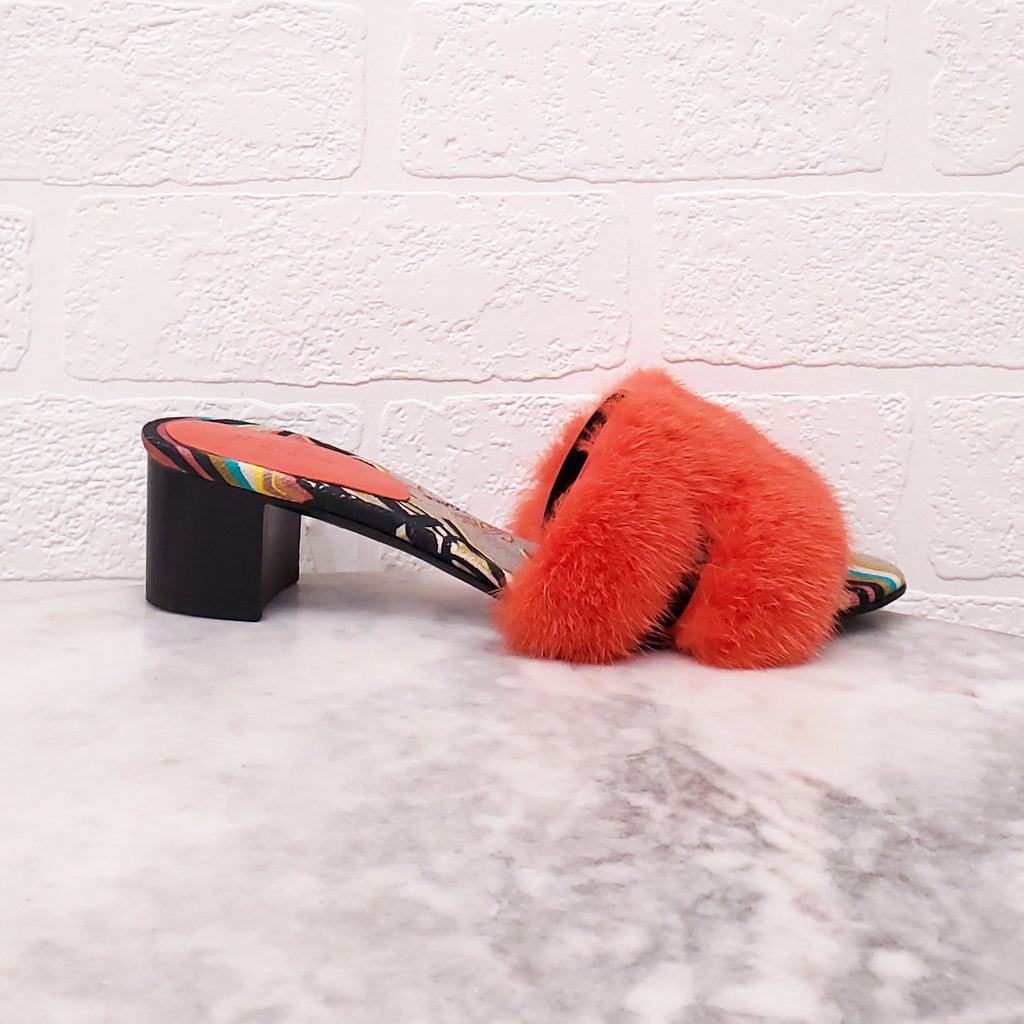 HERMÈS CORAL MINK OASIS SANDALS - SIZE 35