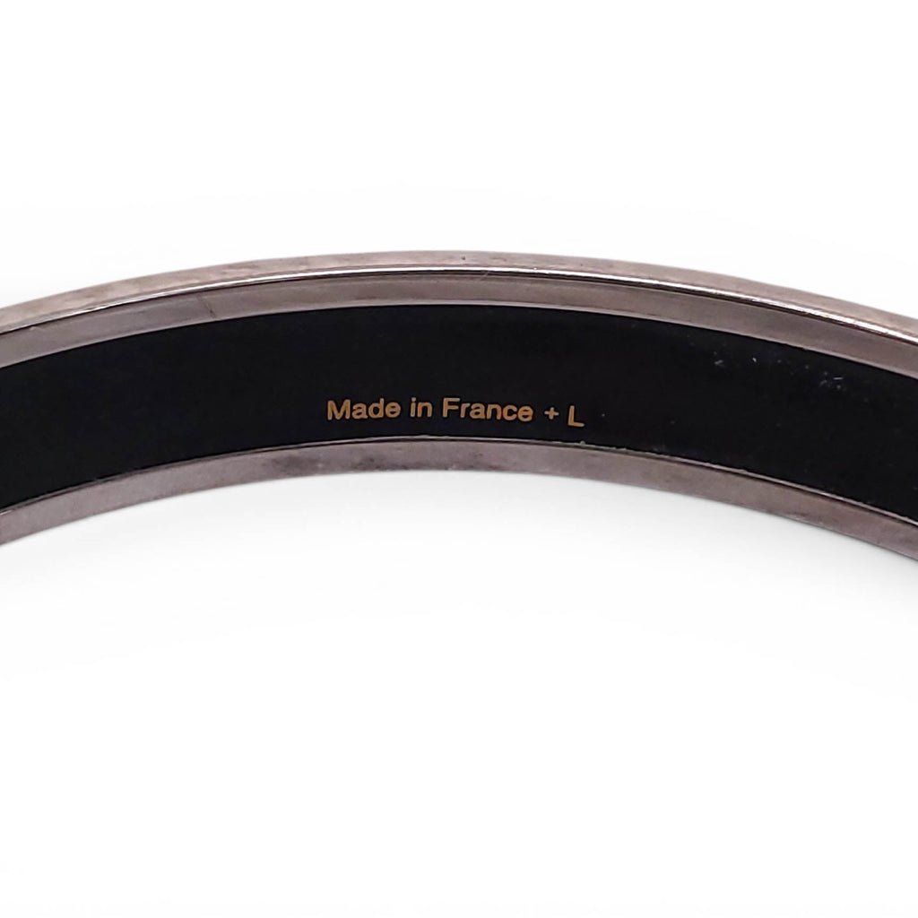 HERMÈS THIN BELT BUCKLE PATTERNED BANGLE - SIZE 70 MM