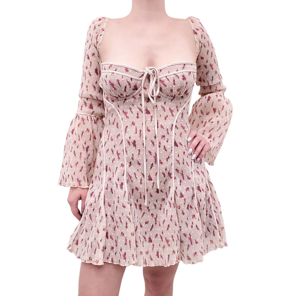 HOUSE OF CB FLORAL DRESS - SIZE L