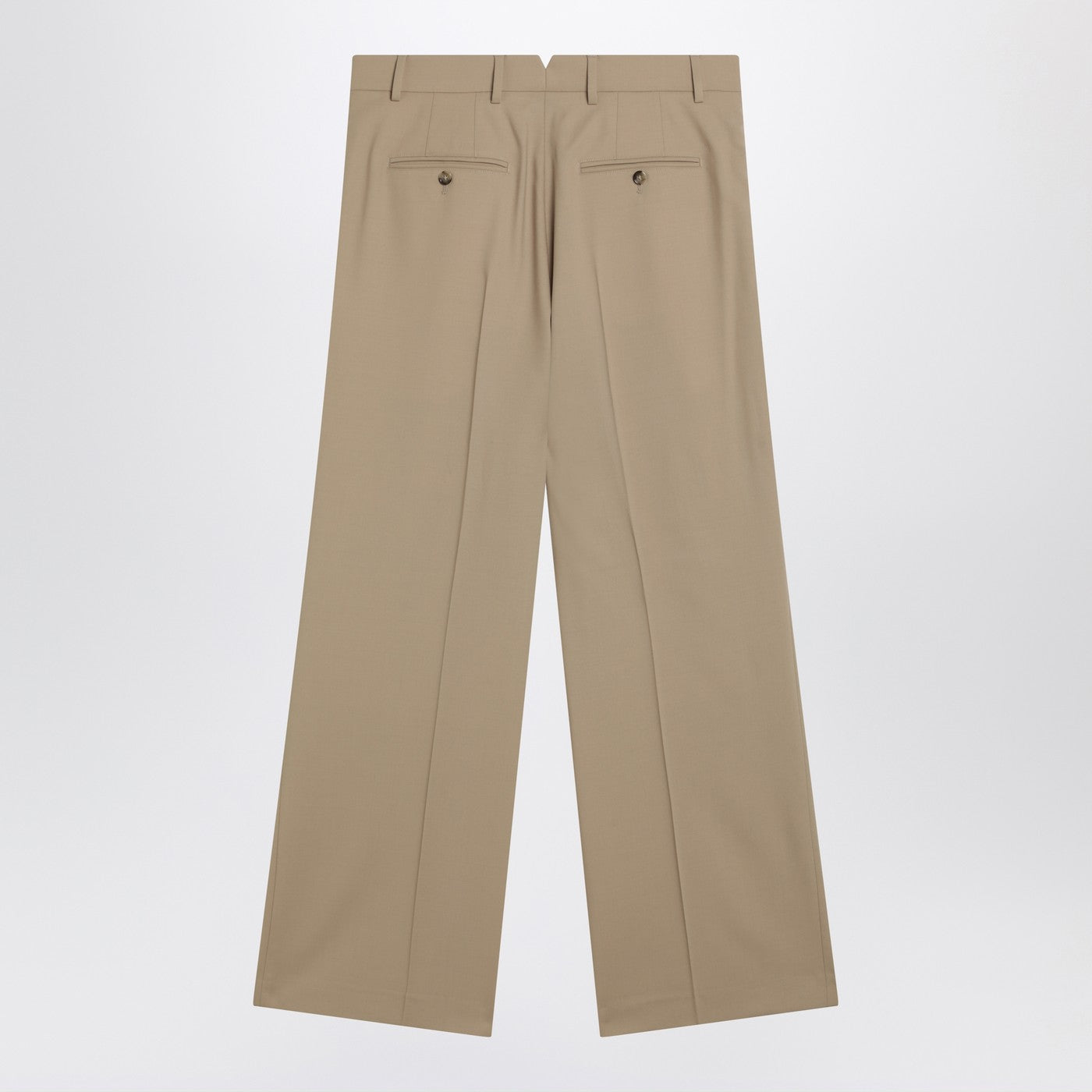 Ami Paris Beige Wool Trousers Men