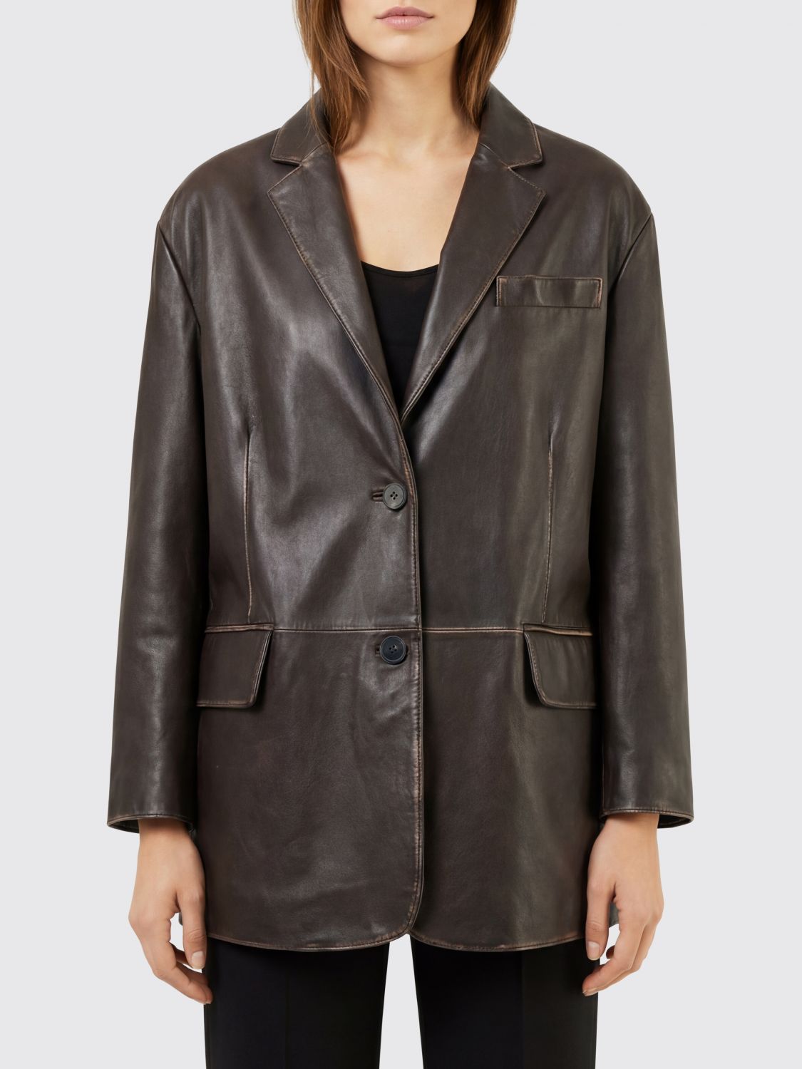 Weekend Max Mara Jacket Woman Brown