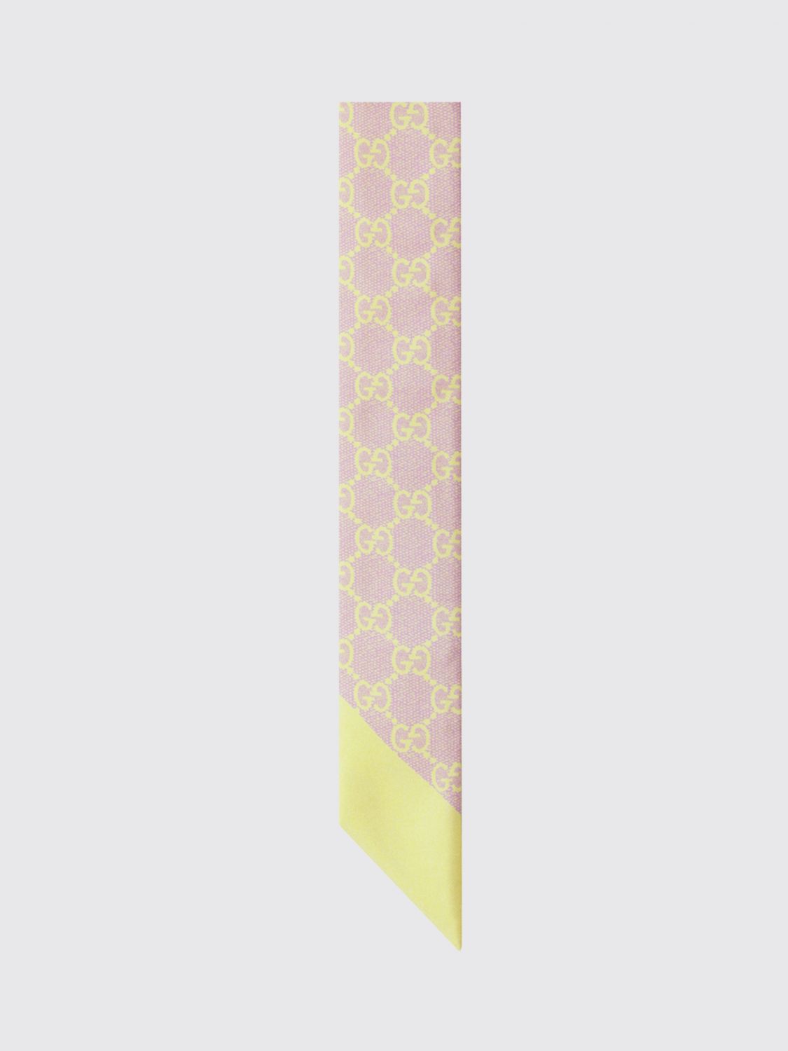 Gucci Neck Scarf Woman Yellow