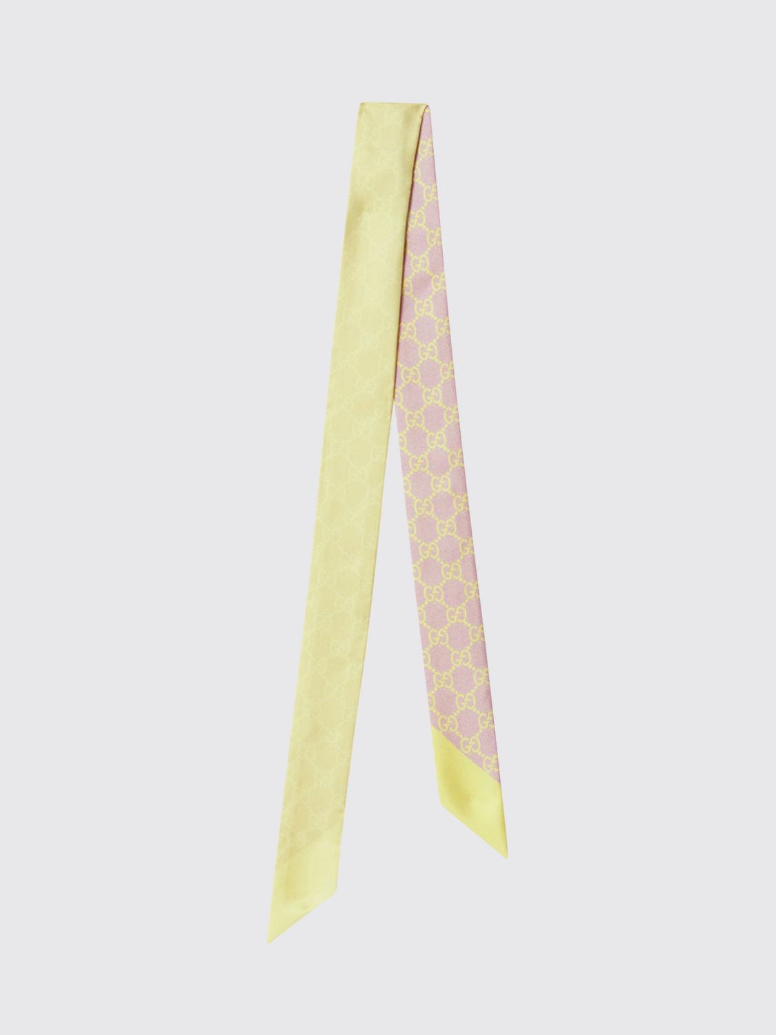 Gucci Neck Scarf Woman Yellow