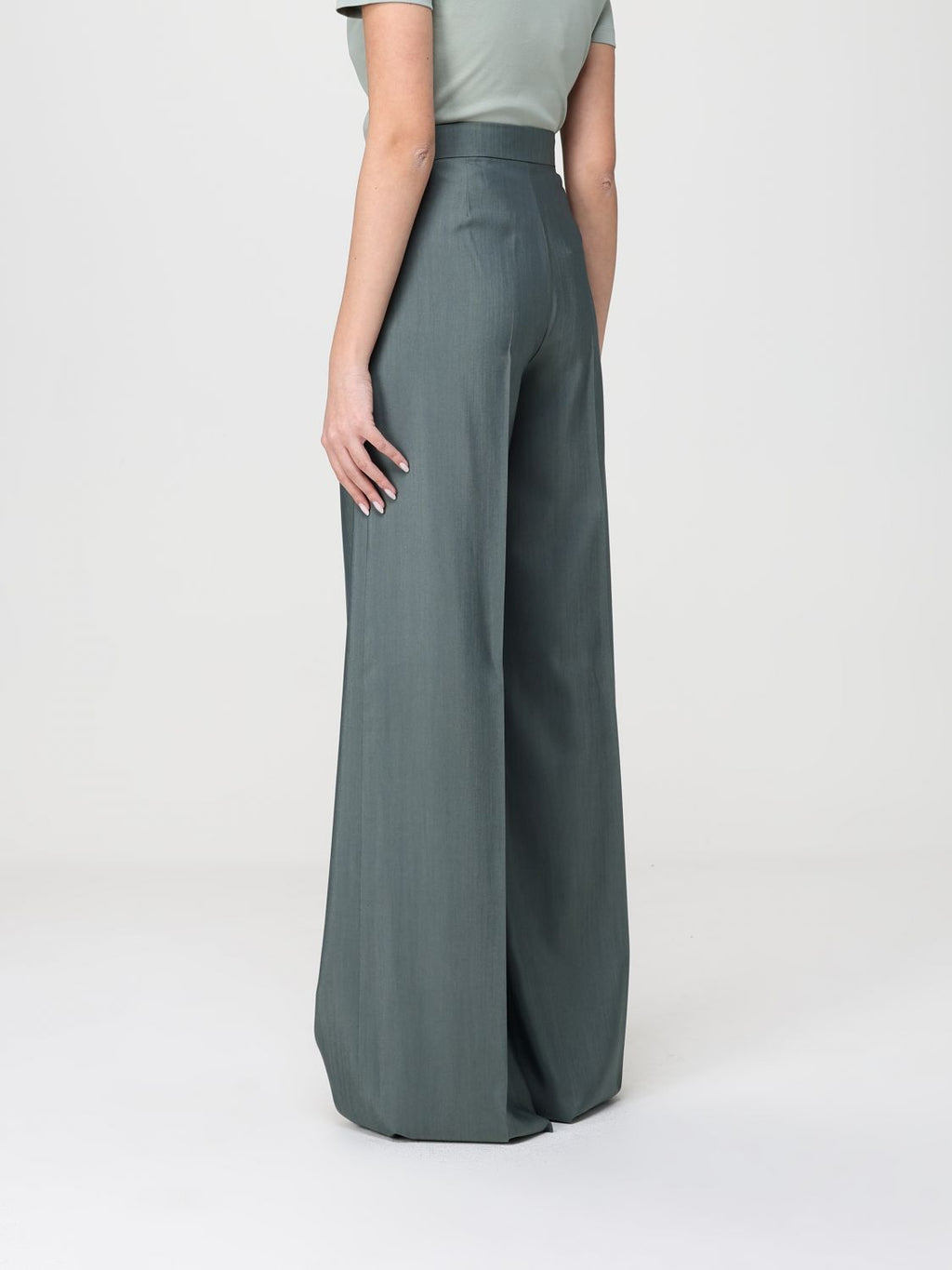 Max Mara Pants Woman Green