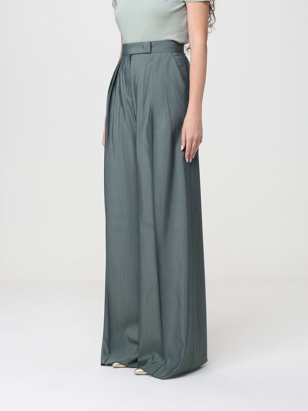 Max Mara Pants Woman Green