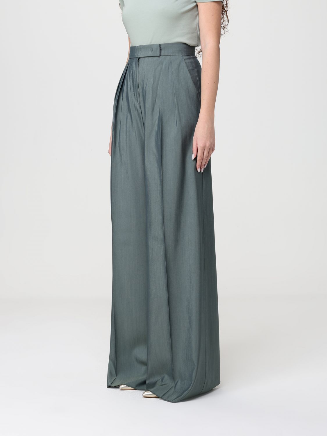Max Mara Pants Woman Green