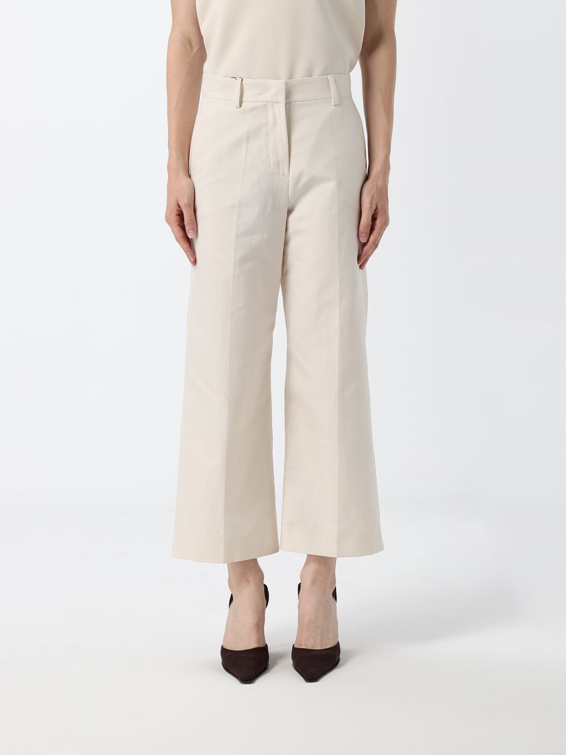 Weekend Max Mara Pants Woman White