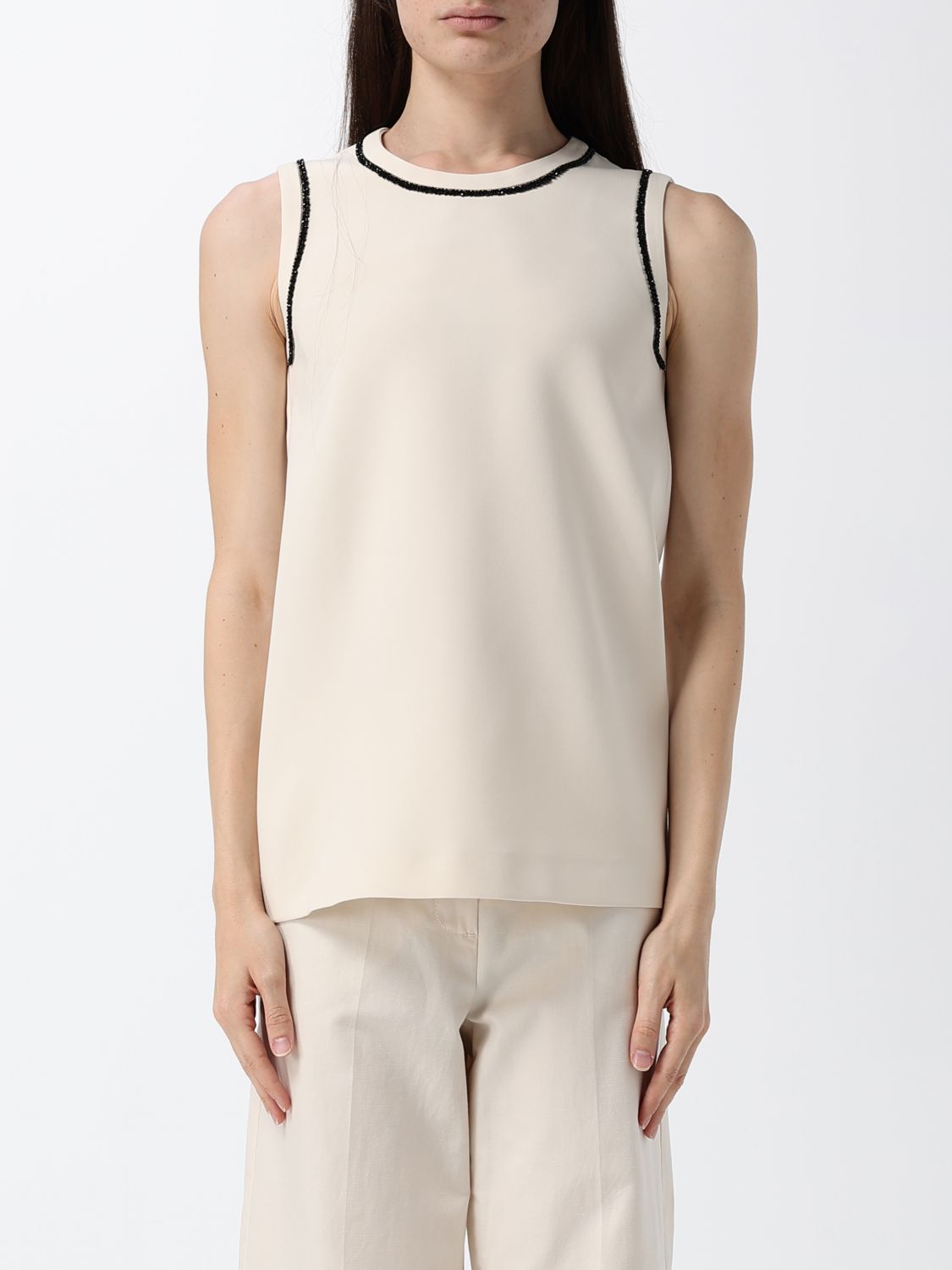 Max Mara Studio Shirt Woman Beige