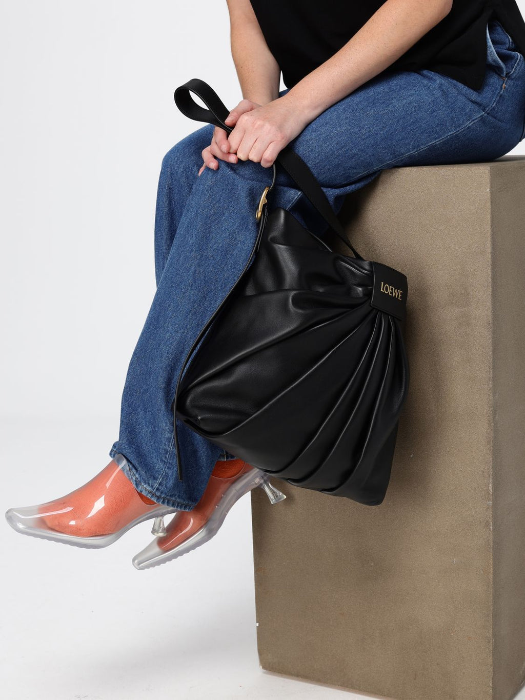 Loewe Shoulder Bag Woman Black