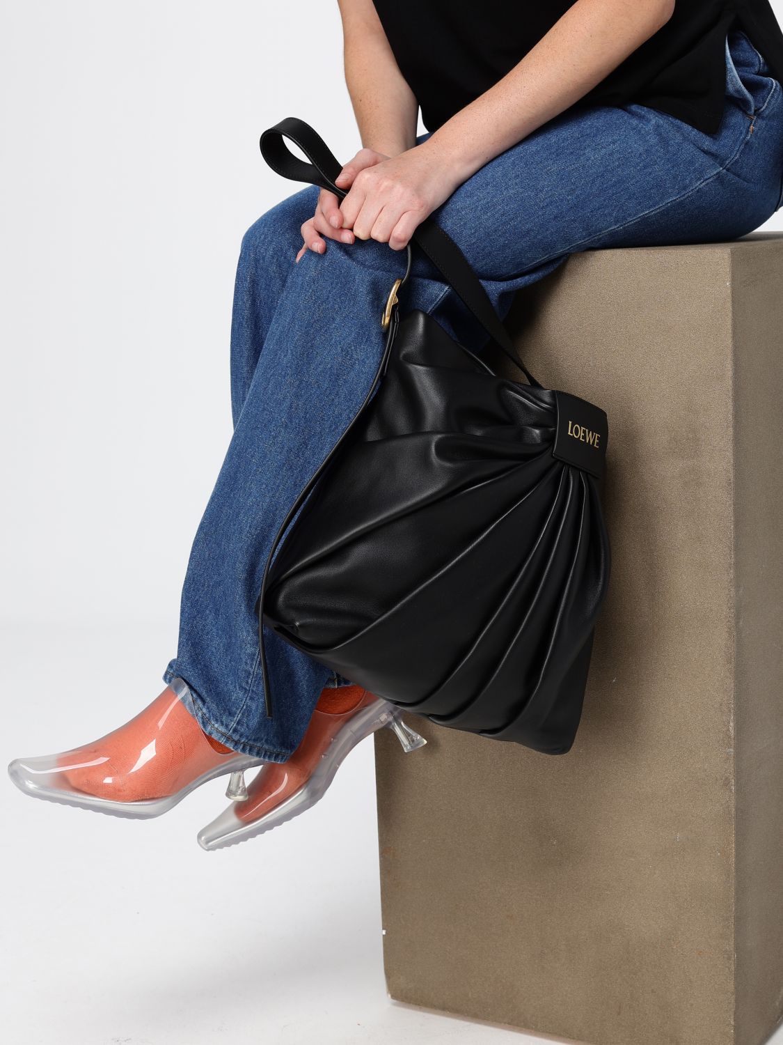 Loewe Shoulder Bag Woman Black