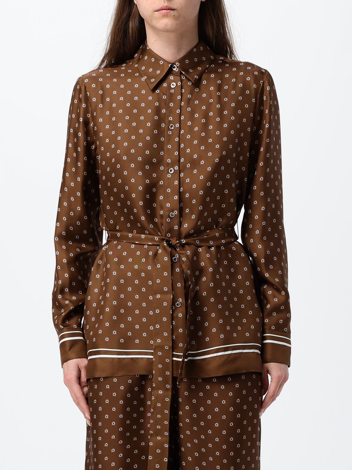 Max Mara Studio Shirt Woman Cocoa
