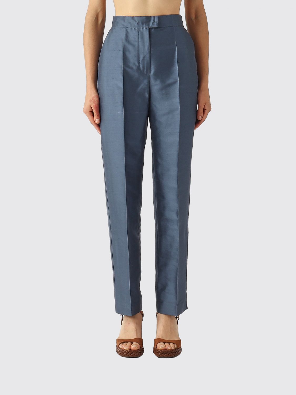 Max Mara Studio Pants Woman Blue