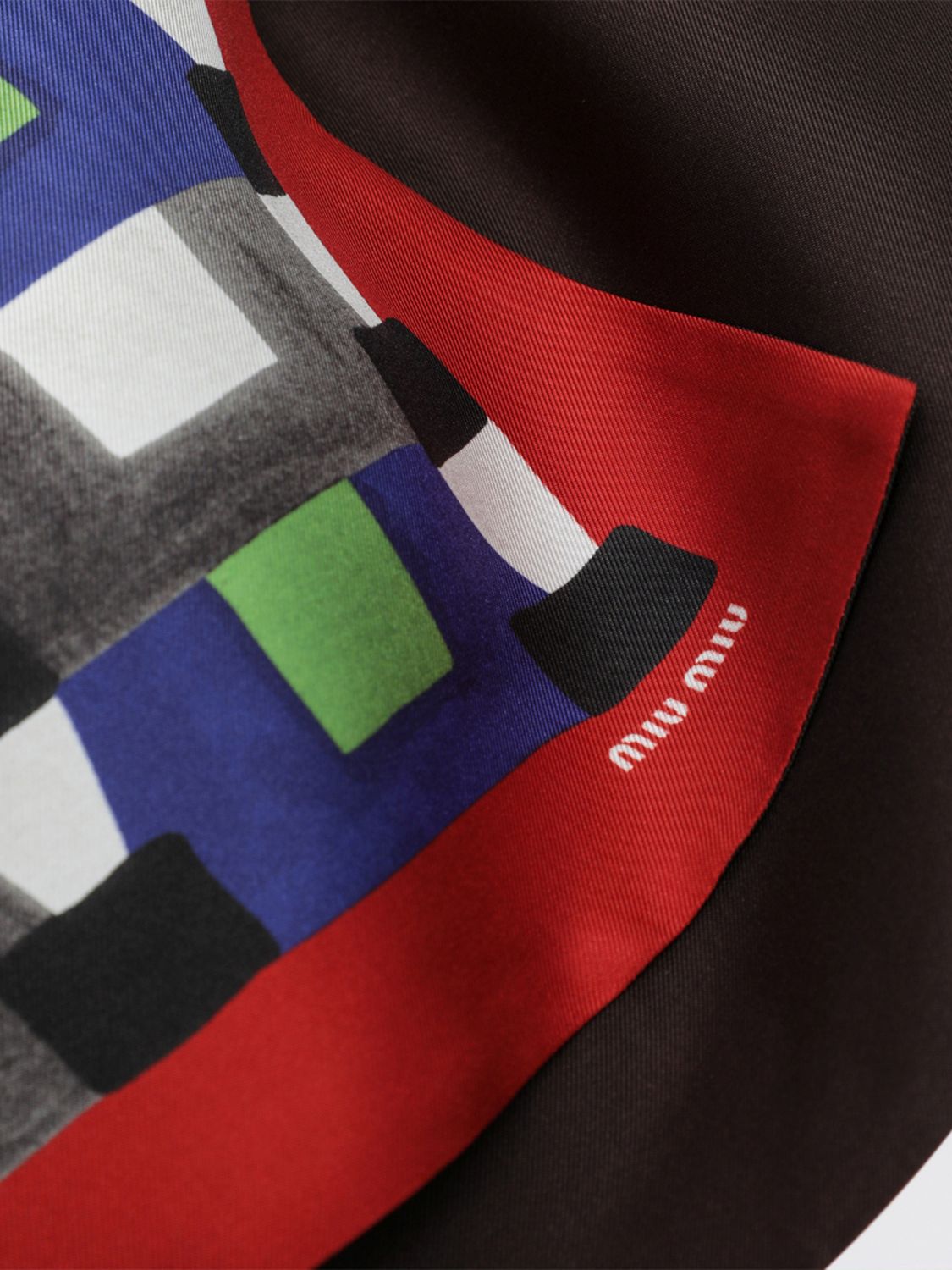 Miu Miu Neck Scarf Woman Indigo
