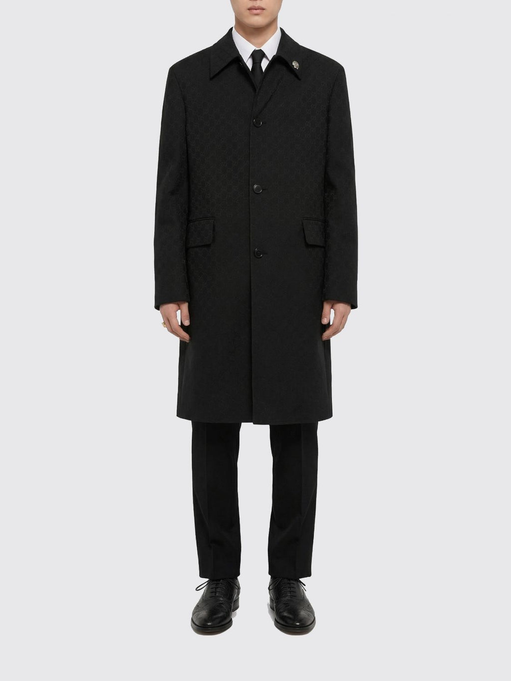 Gucci Coat Men Black