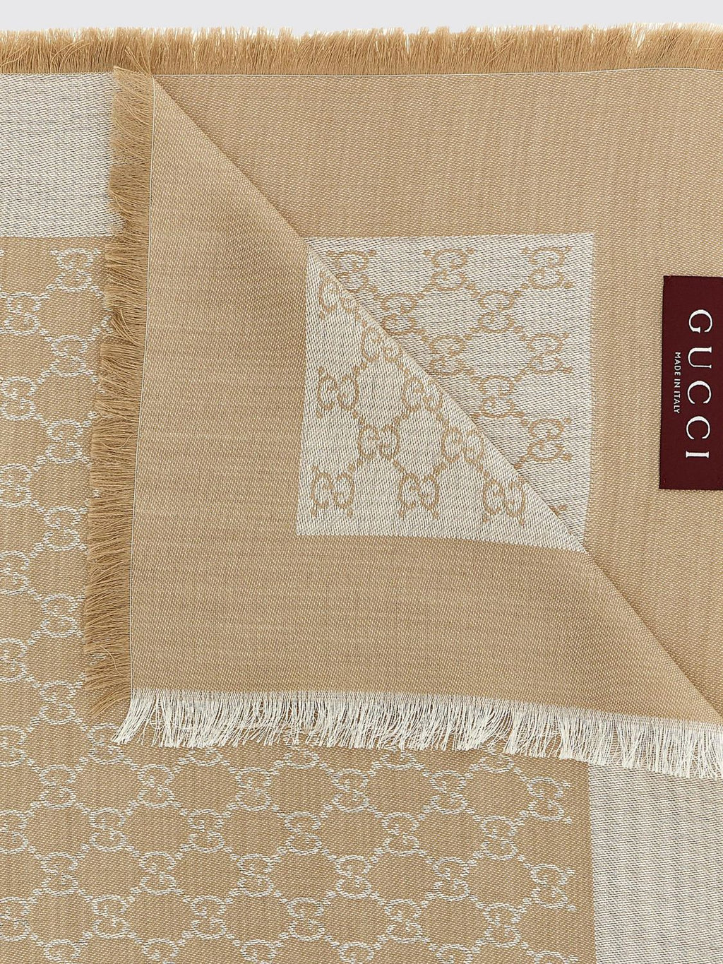 Gucci Scarf Woman Beige