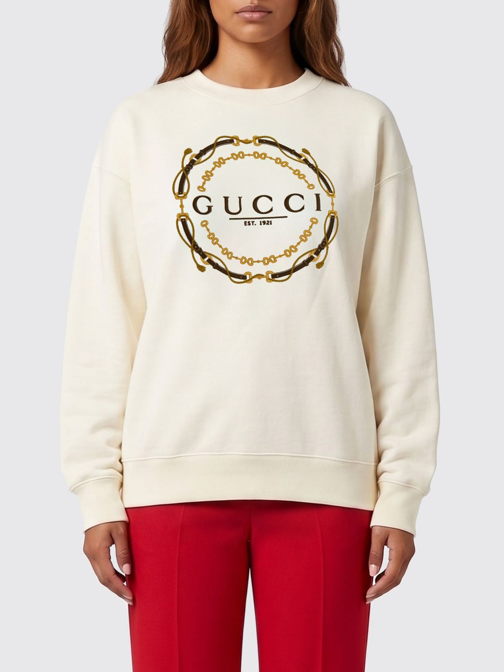 Gucci Sweatshirt Woman Yellow Cream