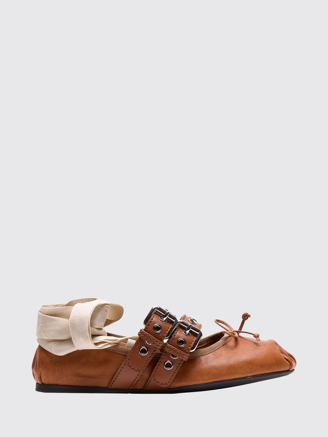 Miu Miu Ballet Flat Woman Leather