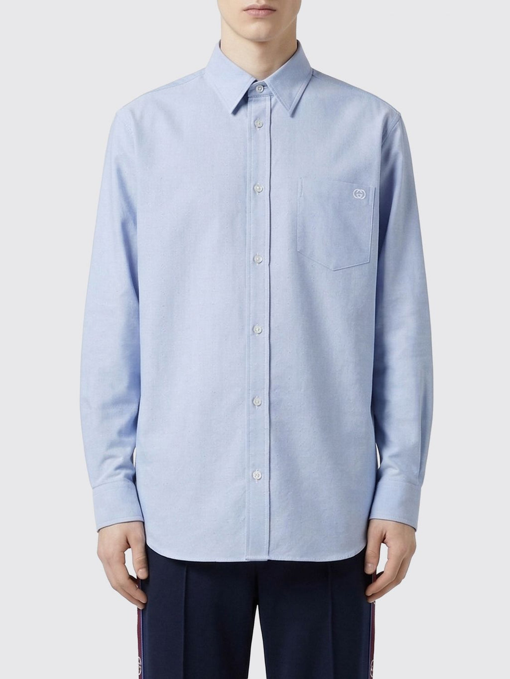 Gucci Shirt Men Blue